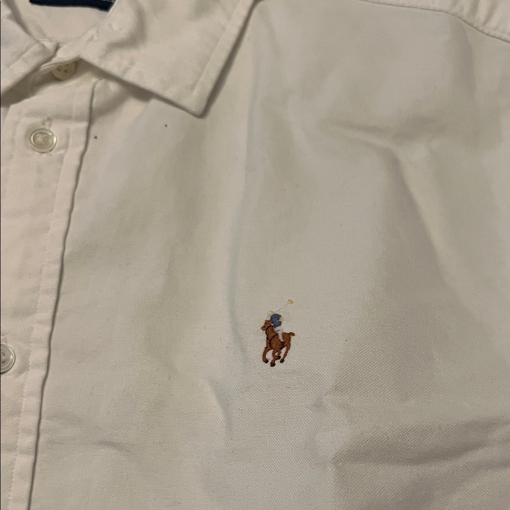 Polo by Ralph Lauren Men's Cream Button Down Shirt - Picture 4 of 5